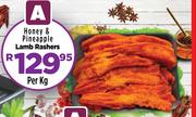 Honey & Pineapple Lamb Rashers-Per kg
