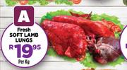 Fresh Soft Lamb Lungs-Per kg