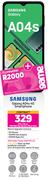 Samsung Galaxy A04s 4G Smartphone-On 1GB Red Top Up Core More Data