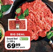 Ground Beef-2 x 500g Per Pack