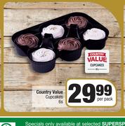 Country Value Cupcakes-6s Per Pack