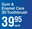 Oral-B Gum & Enamel Care 3D Toothbrush-Each