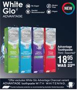White Glo Advantage Toothpaste Assorted-75ml Each