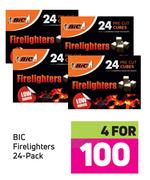 BIC Firelighters 24 Pack-For 4