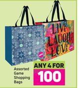 Assorted Game Shopping Bags-For 4