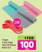 Trojan 3mm Yoga Mat Or Power Band 3.0-Each