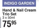 Nature's Edition Indigo Garden Hand & Nail Cream Trio Set-3 x 50ml