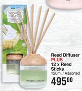  Yankee Candle Reed Diffuser Plus 12 x Reed Sticks Assorted-120ml