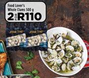 Food Lover's Whole Clams-For 2 x 500g