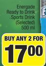Energade Ready To Drink Sports Drink (Selected)-2x500ml