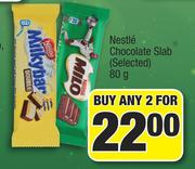 Nestle Chocolate Slab (Selected)-2x80g