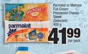 Parmalat Or Melrose Full Cream Processed Cheese Slices (Selected)-400g Per Pack