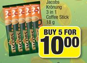 Jacob Kronung 3 In 1 Coffee Stick-5x18g
