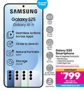 Samsung Galaxy S25 Smartphone-On 4.8GB Red Core