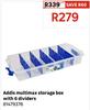 Addis Multimax Storage Box With 6 Dividers 81479376