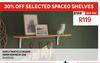 Shelf Particle Board 18mm Oak 60 x 18cm 81499335