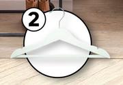 Spaceo Hanger Wood For Kids White 7pc 81461767