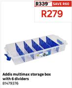 Addis Multimax Storage Box With 6 Dividers 81479376