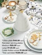 Reindeer Serving Plates Large-Each