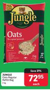 Jungle Oats Regular Refill Bag-2Kg Each