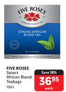 Five Roses Select African Blend Teabags-100's Each