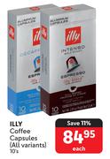 Illy Coffee Capsules (All Variants)-10's Each