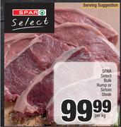 Spar Select Bulk Rump Or Sirloin Steak-Per Kg