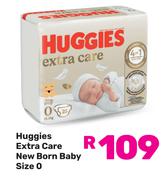 Huggies Extra Care New Born Baby Size 0