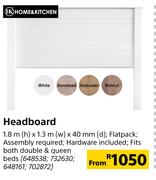 Home & Kitchen Headboard-1.8m (h) x 1.3m (w) x 40mm (d)