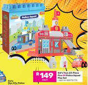 Kid's Toys 23 Piece Fire Or Police Squad Play Set-Each