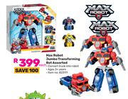 Max Robot Jumbo Transforming Bot Assorted-Each