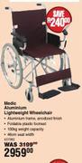 Medic Aluminium Lightweight Wheel Chair