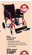 Medic Foldable Steel Wheel Chair