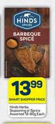 Hinds Herbs, Seasoning Or Spice Assorted-12-90g Each