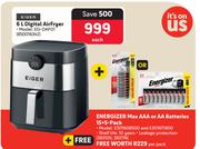 Eiger 6L Digital Airfryer EG-DAF01