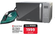 Bennett Read 30L Digital Microwave & Steam Iron-Per Pack
