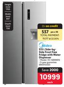 Midea 513L Side By Side Frost Free Fridge With Water Dispenser HC-689WEN