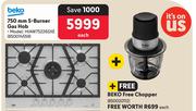 Beko 750mm 5 Burner Gas Hob HIAW75226SXE