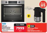 Beko 600mm Multifunction Built In Oven BBIM12302XCE