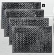 Motoquip Black Rubber Mat-For 4