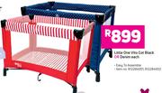 Little One Vito Cot (Black Or Denim)- Each