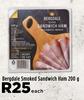 Bergdale Smoked Sandwich Ham-200g Each