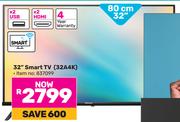 0Hisense 80cm (32") Smart TV 32A4K