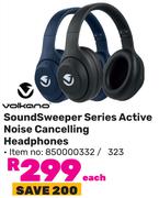 Volkano Sound Sweeper Series Active Noise Cancelling Headphones-Each