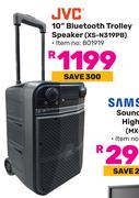 JVC 10" Bluetooth Trolley Speaker XS-N319PB