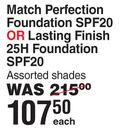 Rimmel Match Perfection Foundation SPF20 Or Lasting Finish 25H Foundation SPF20-Each