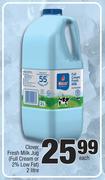 Clover Fresh Milk Jug (Full Cream Or 2% Low Fat)-2 Litre Each