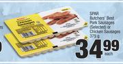 Spar Butcher's Best Pork Sausages (Selected) Or Chicken Sausages-375g Each