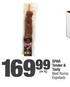 Spar Tender & Tasty Beef Rump Espetada-Per Kg