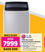LG 17Kg Top Loader Washing Machine Metallic